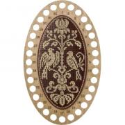 Guarda-hilos - Dos pájaros, Oval