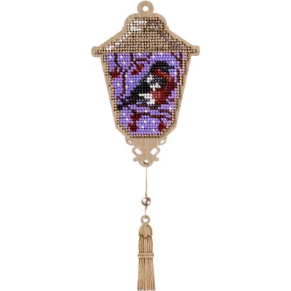 Linterna con petirrojo - Lilas