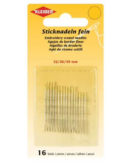 Agujas de bordar finas 32-36-39 mm