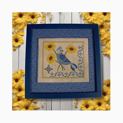 Blue Bird\'s Sunflower Serenade