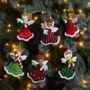 Kit de decoración de fieltro - Ángeles de Navidad