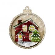 Bola de Navidad - Casita de invierno