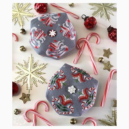Candy Cane Biscornu