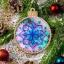 Bola de Navidad - Estrella de Navidad Azul
