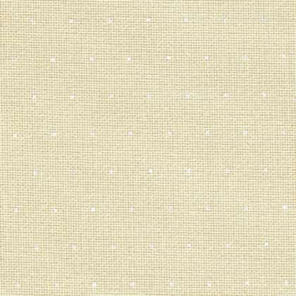 Lugana Evenweave 25ct. - Mini Dots - Beige / Blanco