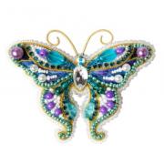 Broche - Mariposa violeta