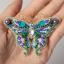 Broche - Mariposa violeta