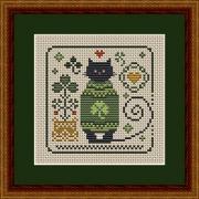 Cat In A Cozy Green Sweater