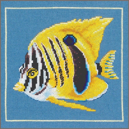 Pez cebra amarillo