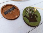 Needle Case - Flores grises