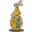 Conejo de Pascua con flores