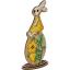 Conejo de Pascua con flores