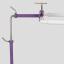 Soporte de marco de acero inoxidable - Morado