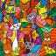 Gatos en color