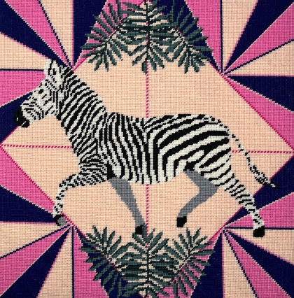 Cebra - Colores vibrante