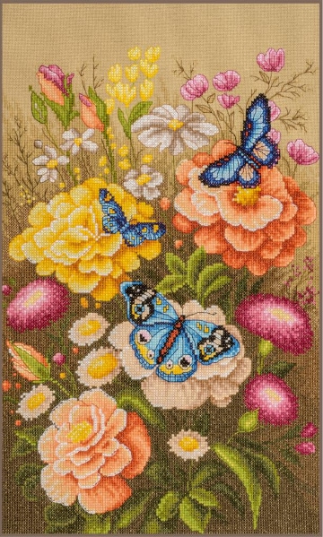 Jardín de mariposas místico