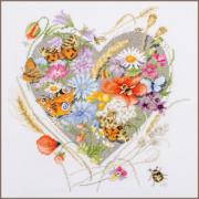 Corazón de flores