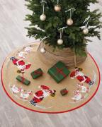Base para árbol Papá Noel y los gansos