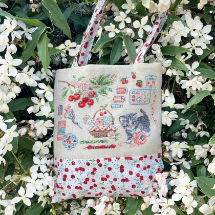 Sac « Cerisette et bobinette » - Lino