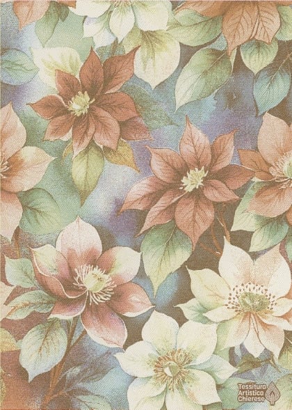 Trapo de cocina - Fiori di Natale - Dorado-Multicolor Lurex -NO