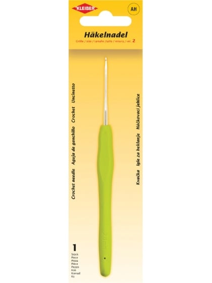 Aguja de crochet con mango antideslizante - Tamaño 2