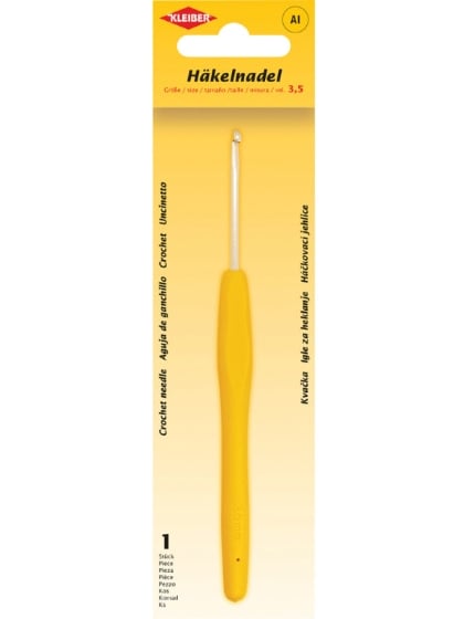 Aguja de crochet con mango antideslizante - Tamaño 3.5