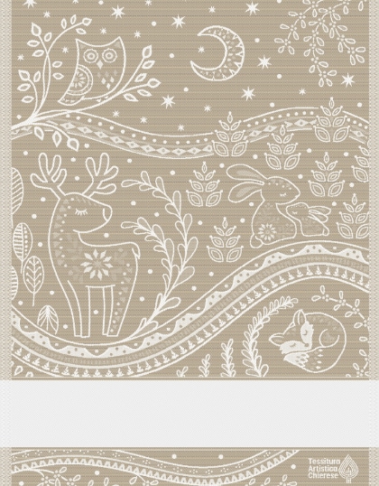 Trapo de cocina - Incanto - Ecru Lurex