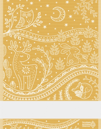 Trapo de cocina - Incanto - Amarillo Lurex