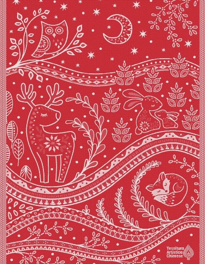 Trapo de cocina - Incanto - Rojo Lurex - NO Aida