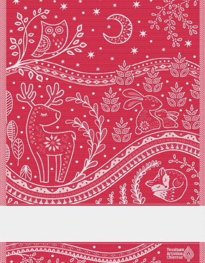 Trapo de cocina - Incanto - Rojo Lurex
