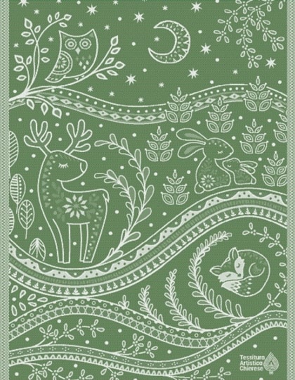 Trapo de cocina - Incanto - Verde Lurex - NO Aida