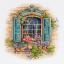 Ventana y flores