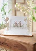 MP - Florales Frühling - Hasenfamilie - familia de conejitos