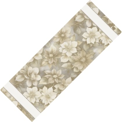 Camino de mesa - Fiori di Natale - Dorado-Ecru Lurex