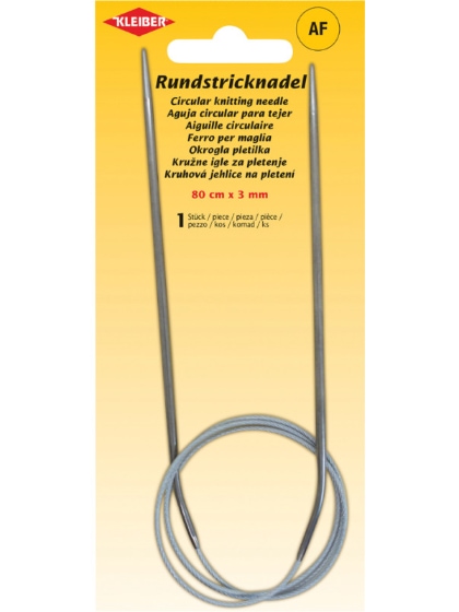 Agujas circulares de tejer - 80 cm x 3 mm
