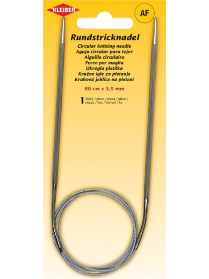 Agujas circulares de tejer - 80 cm x 3,5 mm