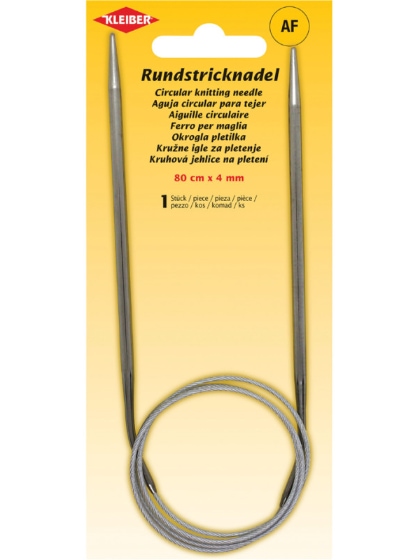 Agujas circulares de tejer - 80 cm x 4 mm