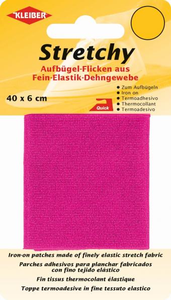 Tela elástica termoadhesiva - Rosa