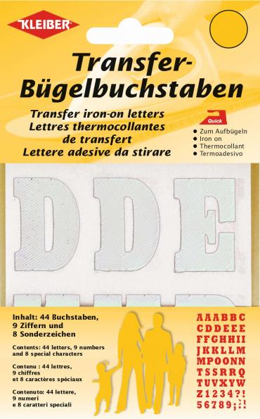 Letras termoadhesivas blancas