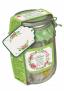 Kit de costura en frasco - Verde