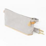 Bolsa de almacenamiento con base de madera - Gris claro