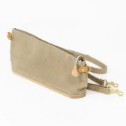 Bolsa de almacenamiento con base de madera - Marrón