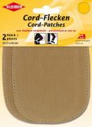 Parches de pana beige