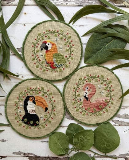 Tropical Birds Trio