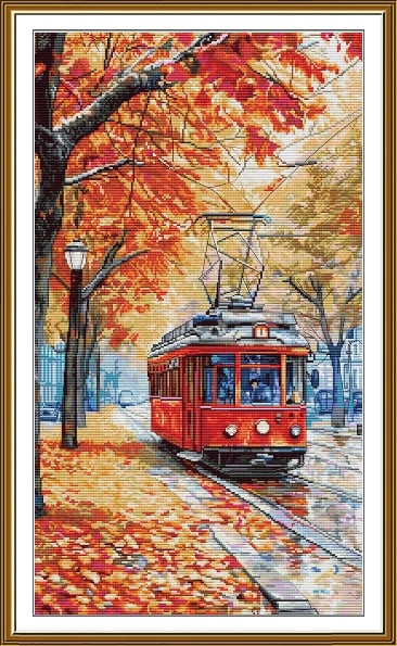 Tranvía en Otoño