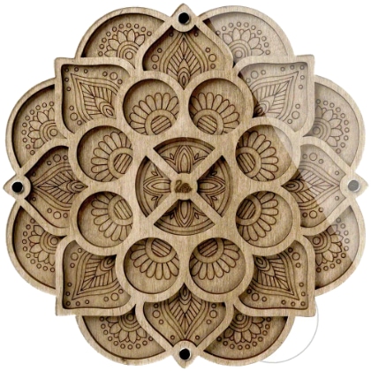 Caja organizadora de cuentas – Mandala floral