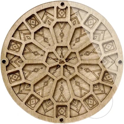 Caja organizadora de cuentas – Mandala geométrico