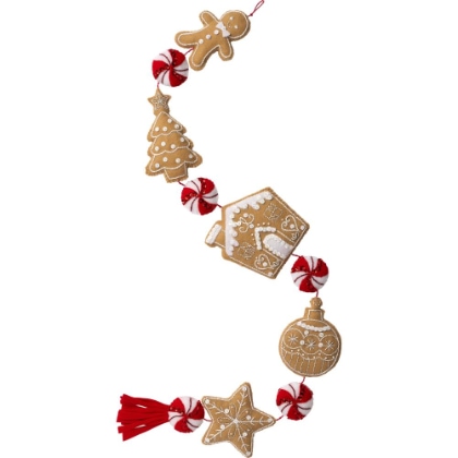 Kit de guirnalda de fieltro - Gingerbread Treats