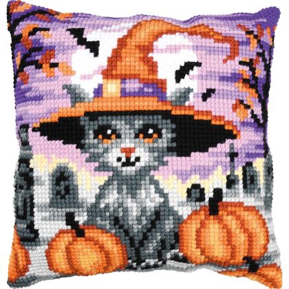 Cojín - Gato de Halloween