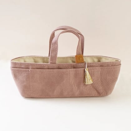Mini bolsa de lona encerada - Rosa